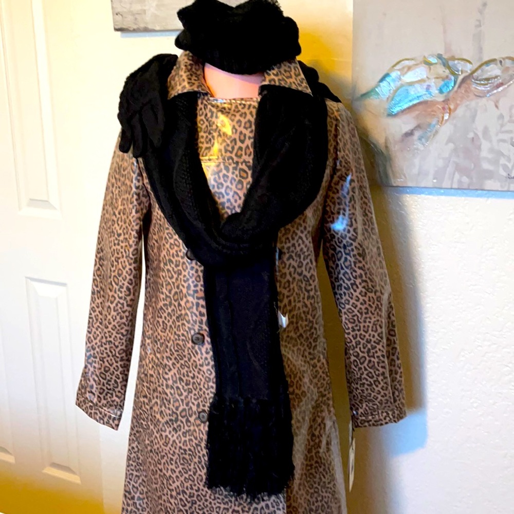 3pcs cable knit hat,glove, scarf set